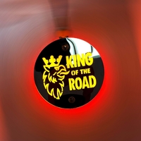 Комплект от 2бр Светодиодни LED Лед Габарити Обеци 24V оранжево-червено King