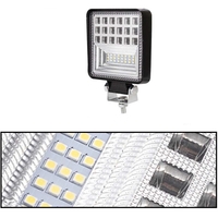 Универсален 126W Лед LED Халоген Фар Работна Лампа 12V - 24V бяла светлина за автомобил офроуд бус ван камион