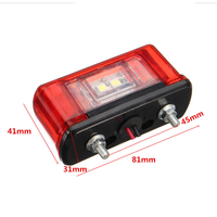 4 SMD LED Лед Oсветление Плафон за Регистрационен Заден Номер 24V