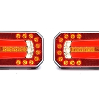 Комплект LED Светодиодни Стопове с Динамичен Мигач, Ляв и Десен, 6 Функции, Е-Мark, Неон Ефект, 12V-24V