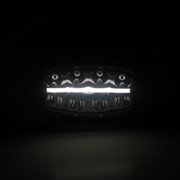 Нов мощен 64W LED Лед Фар Халоген с Три Функции Неон Neon ефект 12-24V Бяла светлина 6500LM