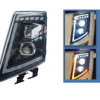 Ляв LED Лед диоден преден фар с DRL дневна светлина къси-дълги мигач за камион Volvo FH13 FH16 FM460 FH500 24V