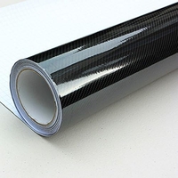 6D Декоративно автомобилно WRAP фолио 1.52 X 18M черен карбон BLACK CARBON