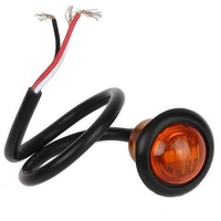 Жълт/Оранжев LED Габарит, Тип Копче, Маркер, Токос - 24V