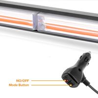 30 Cm Сигнална Аварийна Блиц Маяк Led Бар Лампа Пътна Помощ Платформа 12V-24V 36W