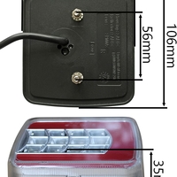 Комплект Стопове Задни Свeтлини С Крушка 12v Подходящи За Бус Камион Ремарке Караванa Платформа Със Сертификат E4