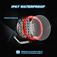96W LED ЛЕД ДИОДЕН СУПЕР МОЩЕН ВОДОУСТОЙЧИВ ХАЛОГЕН ФАР ПРОЖЕКТОР ЛАМПА 9 225 MM 12-24V