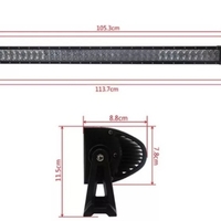 105См 240W Мощен 4D 4Д Епистар Led Bar Лед Диоден Бар Прожектор 12V 24V 14400 Лумена