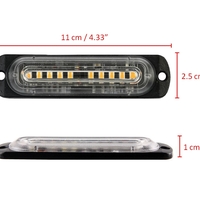 10 LED Аварийна Лампа За Пътна Помощ , Жълта Блиц Мигаща Светлина 12V