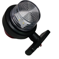 Комплект от 2 броя 12-24V ЛЕД LED Диодни Странични Маркери Рогчета Светлини Опушено Стъкло За Камион Ремарке Каравана Кемпер АТВ оранжево - червено
