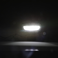 Универсален LED диоден халоген с DRL дневни светлини бяло/жълто и аварийна сигнална блиц оранжева светлина 12-24V 3500 лумена
