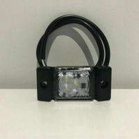 LED Светодиоден Габарит, Маркер, Токос, Бял, Е-Mark, 3 LED, 12V-24V, 7.3 см