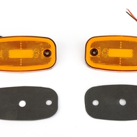 LED Светодиоден Габарит, 122mm x 63mm, Оранжев, Жълт, Неон Ефект, Три Функции,12V-24V
