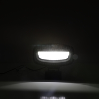 Универсален LED диоден халоген с DRL дневни светлини бяло/жълто и аварийна сигнална блиц оранжева светлина 12-24V 3500 лумена