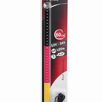Светещ LED бар 60 cm 45 LED 12V - 24V черно-червено-жълто DE Germany флаг знаме Германия