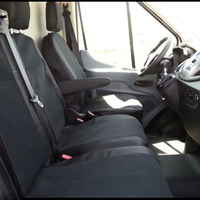2+1 комплект калъфи / тапицерия - специално ушити за Ford Transit 2013+ - пасват перфектно - с отвор за барчето на двойната седалка - черно