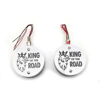 Комплект от 2бр Светодиодни LED Лед Габарити Обеци 24V оранжево-червено King