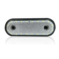 LED Габарит, Маркер, Токос - Бял, Червен, Жълт, 20 Диода - 12V - 24V - за камион бус, ван, каравана, платформа, кемпер