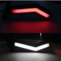 Комплект LED Габарити, Странични Светлини Тип Рогче, Неон Ефект, Бягащ Режим - 12V-24V - 22см - за камион, ремарке