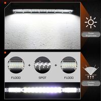 27.5 см Диоден LED Лед Бар 72W Ултра Тънък 12-24V Комбинирана Combo - Flood и Spot Светлина
