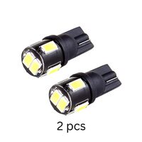 Комплект 2 бр. LED крушки T10 W5W, 7000K бяла светлина, ниска консумация, 12V - блистер