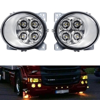 Ляв + Десен ЛЕД LED Диоден фар халоген За Scania P G R T след 2004 жълта светлина