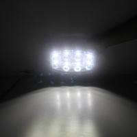 Нов мощен 64W LED ЛЕД Фар Халоген Лампа с Три Функции Неон Neon Ефект 12V - 24V Бяла светлина 6500LM