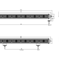 52 См LED Лед Бар с Насоченa SPOT Светлина, Три Функции, Е-Mark, 60W, 4800lm, 12V-24V, Автомобил, АТВ, Джип, 4х4, SUV, Offroad, Камион,Ролбар