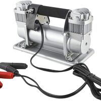 Супер мощен двубутален компресор за помпане на гуми 150l 12V 45Amp подходящ за бусове джипове 4x4 ATV автомобил