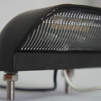 2 Броя Комплект LED Oсветление, Лед Плафон за Регистрационен Номер, 12V-24V, 75X45mm