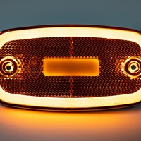 LED Светодиоден Габарит, 122mm x 63mm, Оранжев, Жълт, Неон Ефект, Три Функции,12V-24V