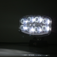 Нов мощен 64W LED ЛЕД Фар Халоген Лампа с Три Функции Неон Neon Ефект 12V - 24V Бяла светлина 6500LM