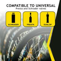 Стояща помпа за велосипед с интегриран манометър DUNLOP