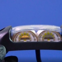 LED Светодиоден Страничен Габарит, Бял, Червен цвят, 110mm x 28mm, 12V-24V