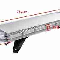 76.2 см 56 LED ЛЕД мощна аварийна диодна сигнална лампа блиц 12-24V 15 режима на работа жълта оранжева светлина E-Mark Е9 за пътна помощ платформа снегорин багер и др.