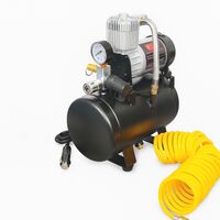 Преносим Компресор за помпане на гуми с маркуч – 12V, 15A, 3L, 150PSI, 60L/min