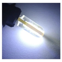 Комплект от 2 броя LED Лед Диодни Крушки за Габарит T10 W5W – COB LED, студено бяла светлина 6000K, 12V, CANBUS без грешки със силиконово покритие