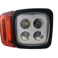 Комплект LED Фарове с Мигач, Подходящ за Трактор, Комбайн, Багер, Снегорин и др - 4 диода (12W, 1000 lm за всяка светлина)
