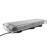 55 см 40 LED ЛЕД мощна аварийна диодна сигнална лампа блиц с магнити 12-24V 10 режима на работа жълта оранжева светлина E-Mark Е9 за пътна помощ платформа снегорин багер и др.