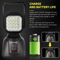 Мощна 48W LED Лед Aкумулаторна Работна Лампа С Магнит 2800 lm 7200 mAh