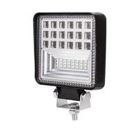 Универсален 126W Лед LED Халоген Фар Работна Лампа 12V - 24V бяла светлина за автомобил офроуд бус ван камион
