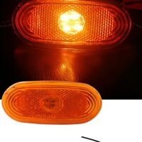 LED ЛЕД светодиоден габарит маркер токос жълт оранжев с 4 диода 12V за Мерцедес Спринтер Фолксваген Крафтер MERCEDES SPRINTER VW CRAFTER