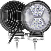 Универсален 126W Лед LED Халоген Фар Работна Лампа 12V - 24V бяла светлина + блиц мигаща бяла светлина за автомобил офроуд бус ван камион