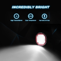 96W LED ЛЕД ДИОДЕН СУПЕР МОЩЕН ВОДОУСТОЙЧИВ ХАЛОГЕН ФАР ПРОЖЕКТОР ЛАМПА 9 225 MM 12-24V