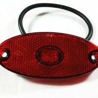 LED Диоден Габарит Маркер Токос Със Стойка Червен Цвят Маркер 2 Диода и Вграден Рефлектор 24V