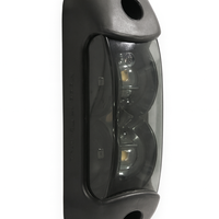 Опушен LED габарит, токос, 12V-24V, бяла, червена и оранжева светлина - за ремаркета, платформи, камиони и др.