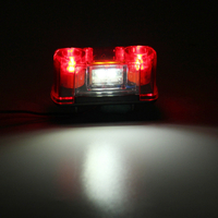 4 SMD LED Лед Oсветление Плафон за Регистрационен Заден Номер 24V