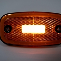 LED Светодиоден Габарит, 122mm x 63mm, Оранжев, Жълт, Неон Ефект, Три Функции,12V-24V