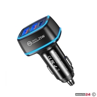 Адаптер за запалка с 3 порта - 25W