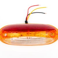 LED Светодиоден Страничен Габарит, Оранжев, Бял, Червен цвят, 125mm x 44mm 24V